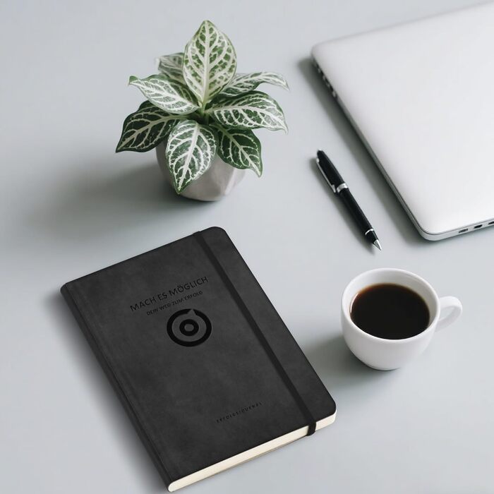 Щоденник успіху 2026 Планування цілей, формування звичок, саморефлексія Крок за кроком до успіху Щоденник формату А5, 320 сторінок Щоденник для дорослих для більшої мотивації, зосередженості та успіху