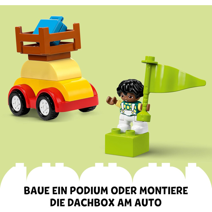 Конструктор LEGO DUPLO Classic 10439, Кам'яна коробка Машини та Вантажівки, 80 деталей