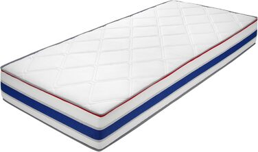 Матрац Arensberger RELAXX 160x200 см Матрац з холодної піни з 3D-піною з ефектом пам&39яті Ергономічна висота 25 см Реверсивний рівень жорсткості H2/H3 Чохол з гелевого пінопласту Згортальний матрац 160x200 см, точкова еластичність, COMFORT PLUS 160 x 200