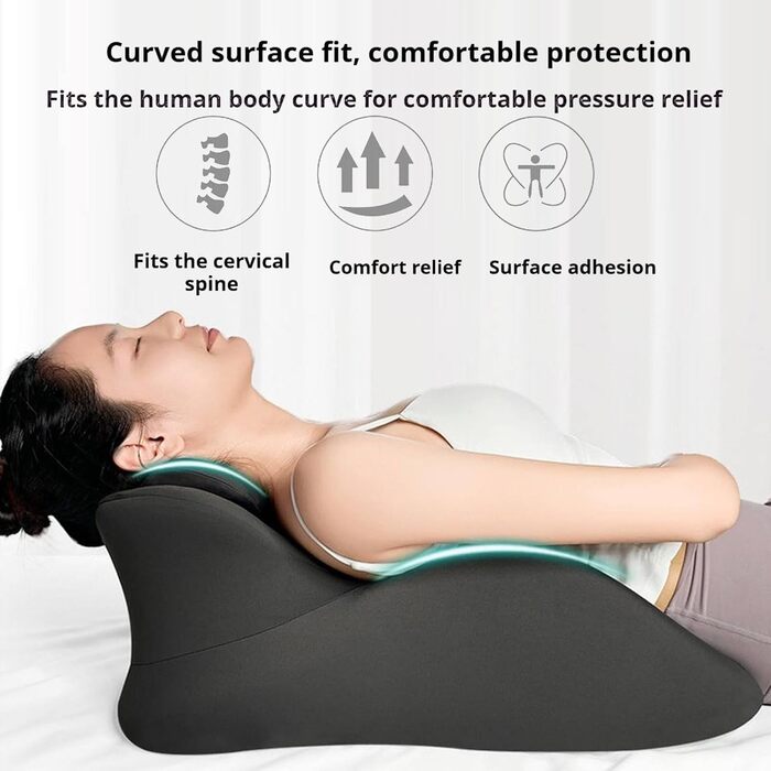 Пара подушок для стегон, пара багатофункціональних подушок для підняття стегон, подушки для сідниць для пар, комфортні клиноподібні подушки з піни з ефектом пам&39яті в кількох положеннях, забезпечують підтримку талії та шиї (темно-сірий)