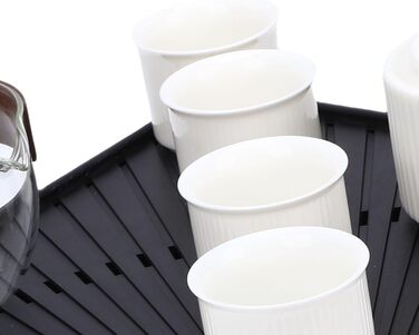 Чайний набір у стилі Гунфу, портативний керамічний набір для чаювання, темно-зелений колір. Включає чайник, чашки та контейнер для чаю.