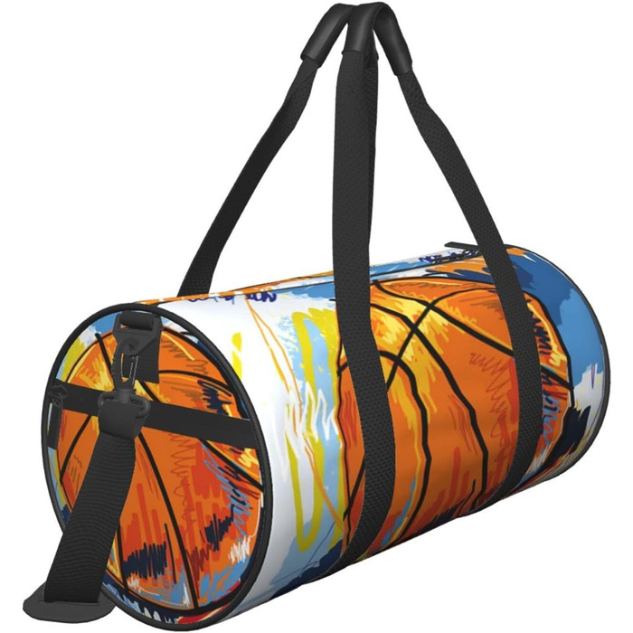 Дорожня сумка з малюнком стрекози, кругла, великої місткості, легка та міцна, чудовий подарунок для піших прогулянок, відпустки, ділових поїздок та іншого, баскетбольна, барвисте задоволення від малювання, універсальний розмір