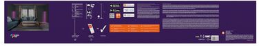 Розумна світлодіодна торшерна лампа LEDVANCE SMART WIFI для непрямого освітлення, Magic RGB, диммер, сріблястий алюміній, незмінна лампа