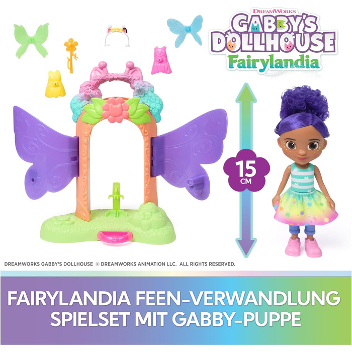 Ігровий набір Gabby's Dollhouse Перетворення на фею, від 3 років