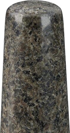 Гранітний розчин Relaxdays з товкачиком, міцний і довговічний, спеції, трави, полірований кам'яний розчин, Ø 16 см, 400 мл, сірий,