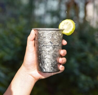 Мл титанова пивна кружка одношарова чашка кава чай кола чашка відкритий кемпінг подорожі легка чашка для води 12 унцій пікнік сад вечірка чашка фестиваль подарунок Ti3087D, 350