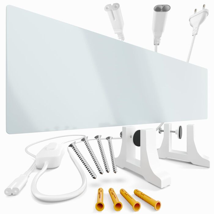 Інфрачервоний обігрівач для видалення цвілі - для ванної кімнати, стін та підлоги 70 Вт Інфрачервоний обігрівач проти цвілі Електричний настінний обігрівач Модульна розширювана нагрівальна панель проти цвілі з гнучким настінним кріпленням PIGO