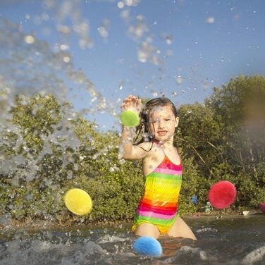 Набір водяних кульок Tumnea, водяні кульки бавовняні бризки водяні кульки іграшки для підлітків та дорослих Багаторазові - 60 шт.