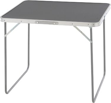 Складаний туристичний стіл Nexos Trading з ручкою для перенесення 80x60x70 см Складаний кемпінговий бічний столик антрацит Легкий, компактний, всепогодний столик-валіза