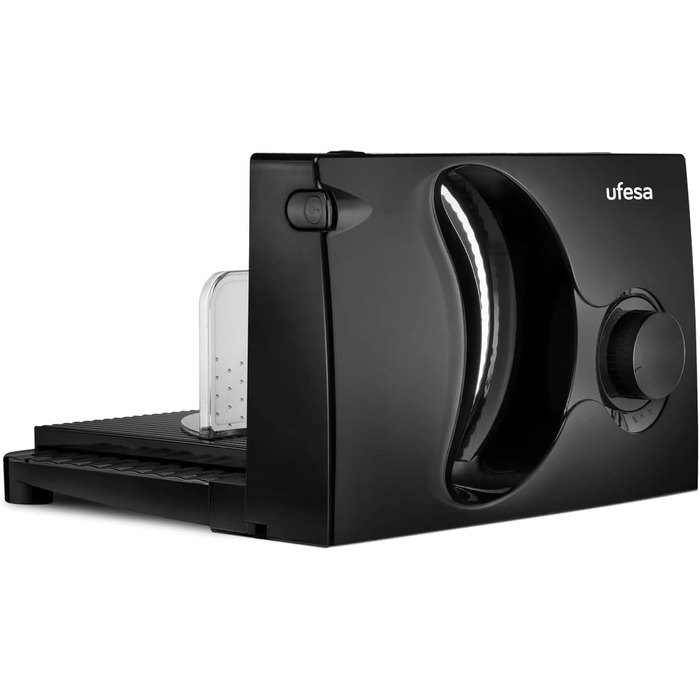 Хліборізка Складний електричний слайсер, ковбасний слайсер, запобіжна ручка, лезо з нержавіючої сталі 170 мм, регулятор товщини від 0 до 15 мм, 150 Вт, 0918 Katana