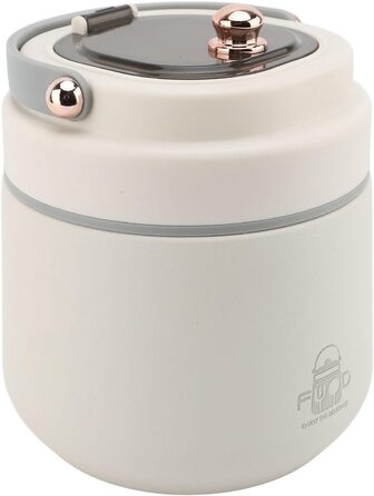 Вакуумно-ізольований контейнер для їжі з ложкою та паличками для їжі міцна ізоляція для офісу та школи.