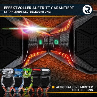 Гідроцикл Robway X2 Гідроцикл D ARBON для дітей, підлітків та дорослих - керування через додаток - 2 двигуни по 350 Вт - самобалансування - Bluetooth (X2 Navy Camo, Offroad)