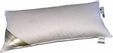 Подушка Betten Hofmann Extreme Volume з пуху та пера, дуже жорстка, 40x80 см, наповнювач 1200 г, щільна та міцна, забезпечує підтримку, натуральний продукт, не вищипує живих істот