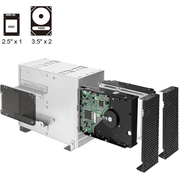 Стійковий серверний корпус, 240 мм моноблок, USB Type-C, замок Kensington, SST-RM42-502B, 42-502, 4U