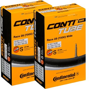Камера велосипедна Continental Race Wide 28 унісекс, чорна, для шин 25-622 до 32-630