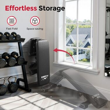 Багатофункціональна силова лава FLYBIRD, для високопродуктивних тренувань у домашньому спортзалі, складна та регульована, вантажопідйомність 360544 кг, подовжена спинка для жиму лежачи M1-363 кг