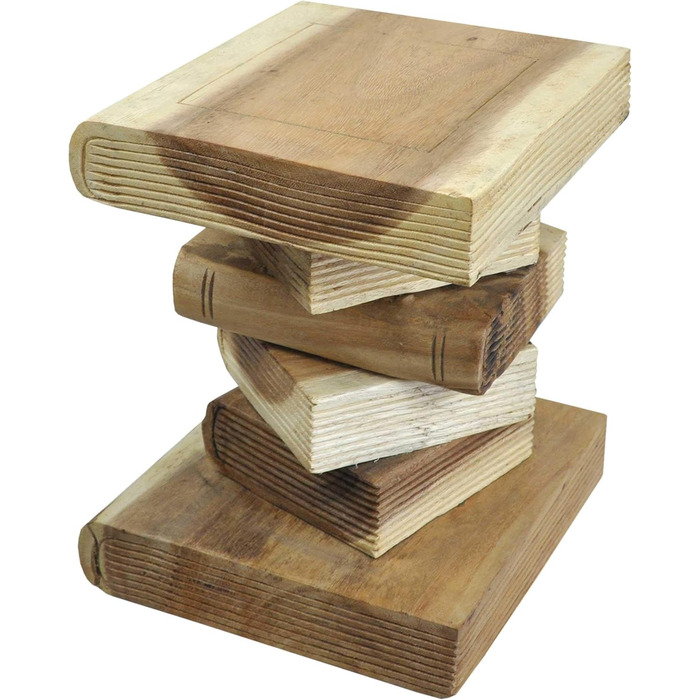 Табурет для книг, приставний столик, підставка для квітів, колонний стілець, тумбочка біля ліжка, квіткова колона (13435 - висота 31 см)