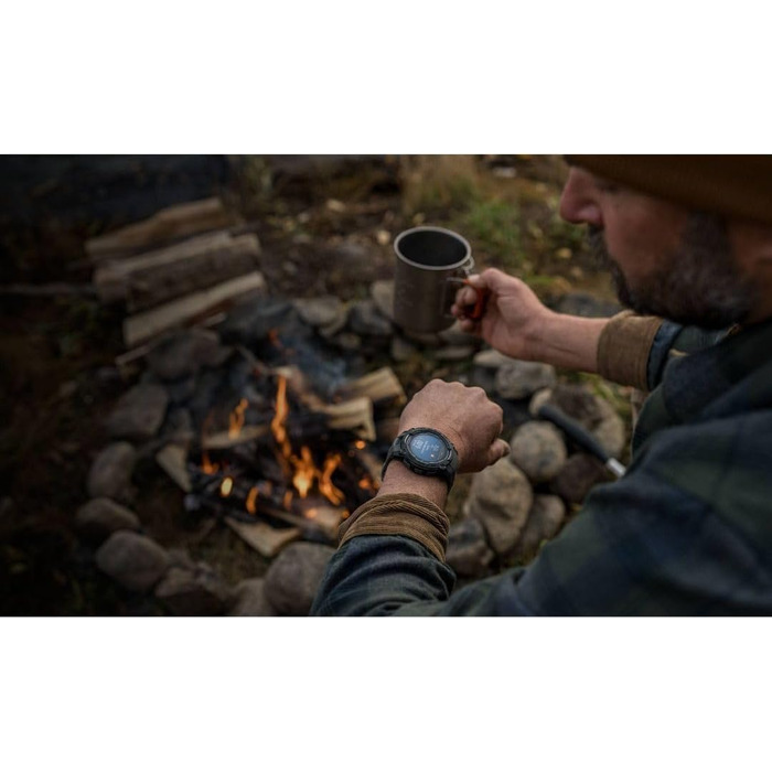 Мм, AMOLED, чорний безель з вугільним ремінцем, чорний/антрацитовий 50 мм AMOLED, 3,50