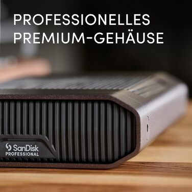 Настільний жорсткий диск SanDisk PROFESSIONAL G-DRIVE 24 ТБ (швидке резервне копіювання, швидкість читання і запису 280 МБ/с, USB-C, вбудований жорсткий диск Ultrastar 7 200 об/хв)