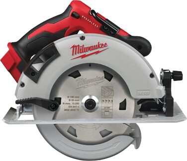 Циркулярна пила Milwaukee M18 CCS55, 18,0 В, без акумулятора та зарядного пристрою, 18 В, колір червоний