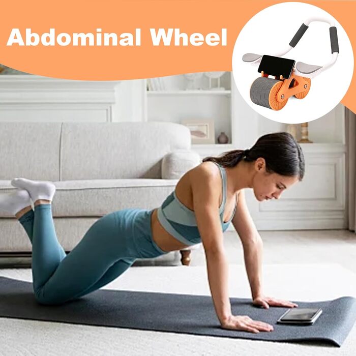 Ролик для черевного пресу знімне обладнання для тренування м&39язів живота, портативний ролик для тренування м&39язів живота з протиковзкими ручками, тренажер для зміцнення м&39язів кора для чоловіків та жінок, фітнес-вправи, тонізування м&39язів живота, 