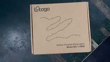 Світлодіодна батарея казкових вогнів з пультом дистанційного керування, 10M 100LED акумуляторна батарея з таймером 8 режимів IP65