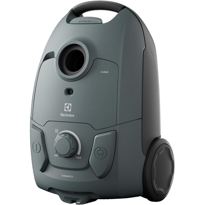Пилосос із мішком Electrolux EB51C1OG, серія 500, висока фільтрація, потужність 650 Вт, місткість мішка 3 л, рівень шуму 78 дБ, колір океанський зелений