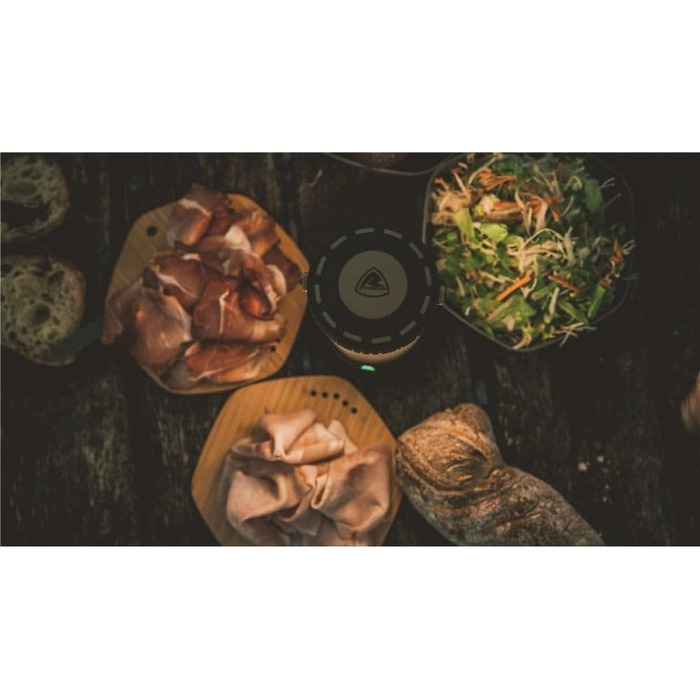 Ліхтар-маяк для кемпінгу Robens, акумуляторний, чорний/зелений, 9,5 x 18,5 см, 690166