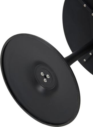 Чорний сучасний круглий обідній стіл, круглий стіл 80 см, круглий обідній стіл, підходить для 2-4 осіб, підходить для кухні, вітальні, їдальні, чорний, 8075 см, 80