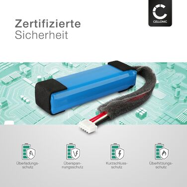 Навушники, сумісні з Harman Kardon GoPlay, GoPlay, GoPlay Mini (3000 мАг, 7,4 В) Заміна CP-HK06, GSP102910201 3000 мАг