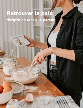 Монітор для дітей з 2 камерами 5 дюймів 1080P розділений екран Відео Монітор для дітей із вбудованим ширококутним обєктивом, з кам