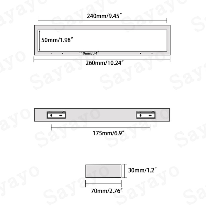 Тримач для рушників SAYAYO Чорний тримач для рушників для ванної кімнати Тримач для рушників для гостей Настінний тримач для рушників з нержавіючої сталі для ванної та кухні 26 см