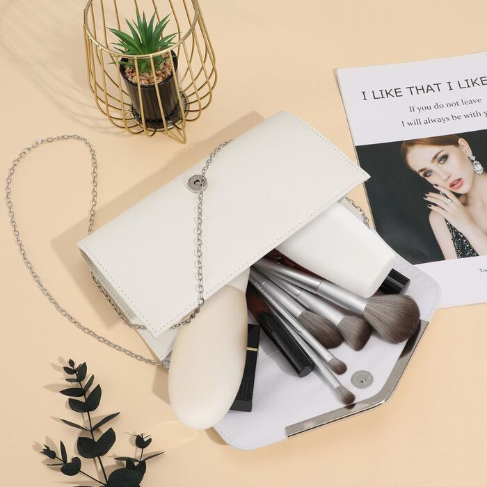 Вечірня сумочка для жінок, клатч на вечірку, сяючий, на весілля, золотий колір з білим