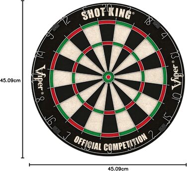 Набір мішені для дартсу Shot King (безскобне "яблучко" та обертове кільце)