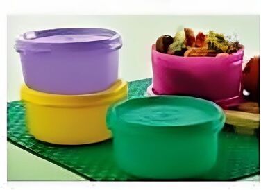 Пластикові миски Tupperware Tropical, герметичні, різнокольорові, 210 мл, 4 шт. и