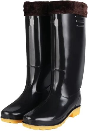 Чоловіче гумове взуття, чоловічі гумові чоботи, робоче взуття, кухонне взуття, водонепроникне, чоловіче, дощове, автомийка, чоловіче взуття, чорно-жовте, розмір 39 EU