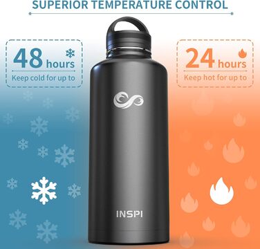 Ізольовані пляшки для води з соломинкою та 3 кришками, широко відкриваються, потрійний вакуумний глечик з нержавіючої сталі, збері