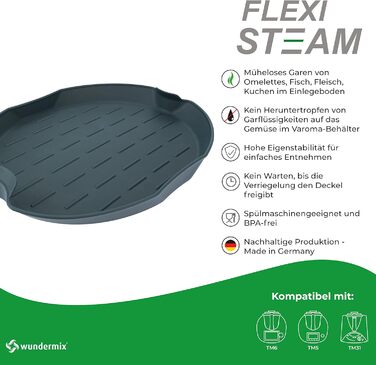 Силіконова каструля FlexiSteam для Varoma Сумісна з Thermomix TM6, TM5 & TM31 & TM Friend Силіконова форма для пароварки Насадка для пароварки