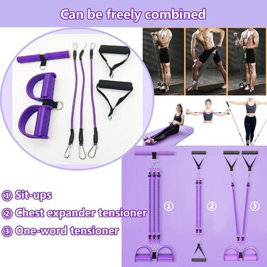 Тренажер для пресу, еспандер для бодібілдингу, тренажер для пресу, багатофункціональний тренажер, тренажер для тренувань сидячи, еластична стрічка опору, багатофункціональний тренажер для ніг, силовий тренування рук, регульований опір