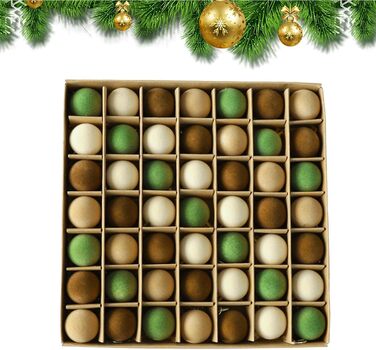 Набір із 49 оксамитових різдвяних кульок Generisch