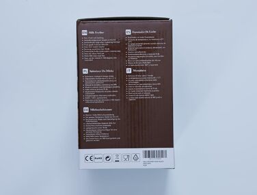 Піноутворювач для молока електричний 500 Вт 240 мл, для гарячого та холодного молока з 3 режимами Піноутворювач для молока для кап