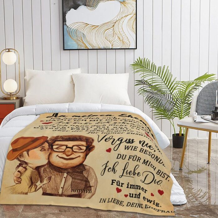 Сміливі та зухвалі подарунки для чоловіків на річницю весілля, флісова ковдра для мого чоловіка, подарунки на річницю весілля, річницю дня народження, подарунки любові для нього, пухнаста флісова ковдра 200x150 см для мого чоловіка 04 150x200 см