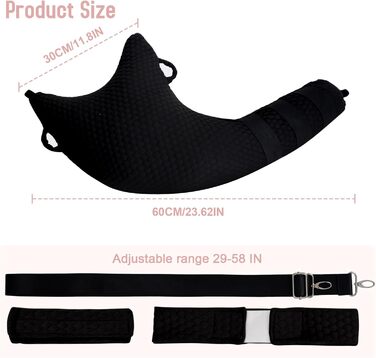 Подушка ротаторної манжети плеча, покращена подушка для підтримки плеча для полегшення симптому замороженого плеча, засіб для догляду після операції на руці, подушка для руки для знеболення при переломі руки, чорна