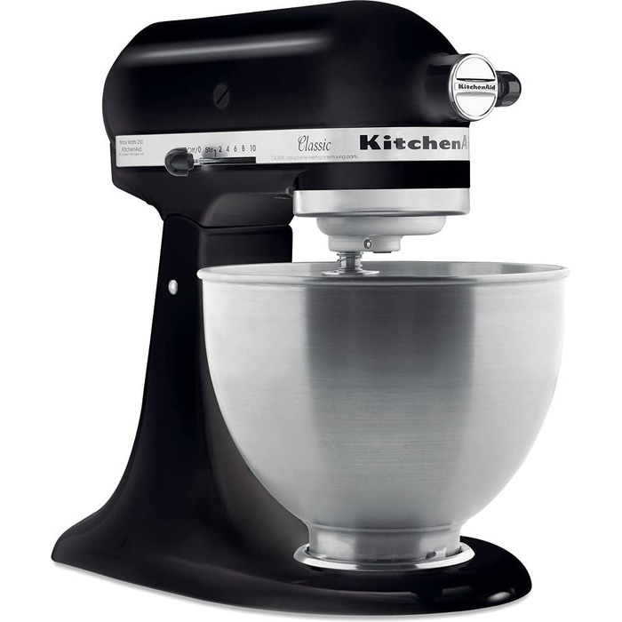 Кухонні комбайни KitchenAid CLASSIC 4.3 л з відкидною головкою двигуна, 4,3 л, чорний чорний одинарний