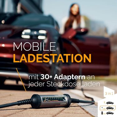 Комплект Juice Booster 2 Wallbox EU, мобільний настінний бокс 22 кВт без установки, зарядний пристрій для BEV із зарядним кабелем