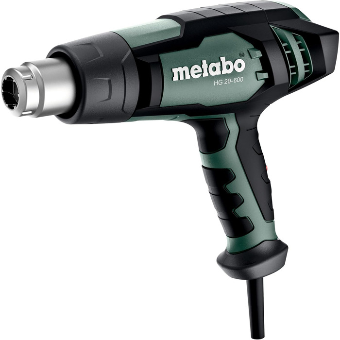 Термопістолет Metabo HG 20-600 - 602066500 - З високоякісним керамічним нагрівачем, потужним двигуном та оптимальним охолодженням