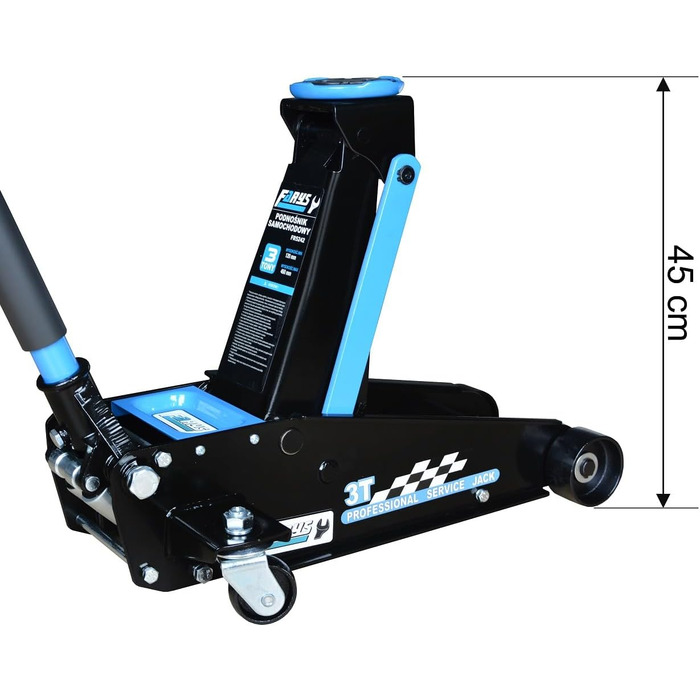 Домкрат домкрат 3Т 120-450 мм двопоршневий Farys FR5242