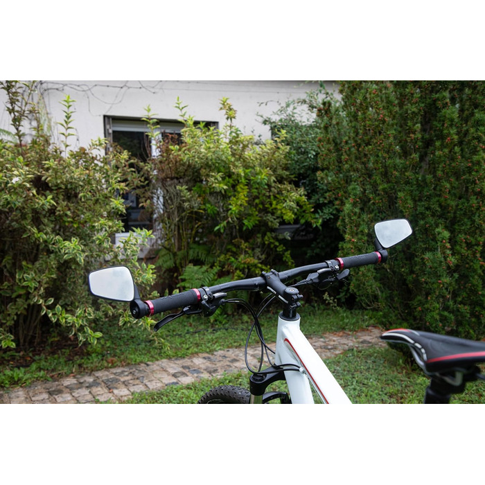 Велосипедні дзеркала ліве та праве - Велосипедні дзеркала для міста та відпочинку - Велосипедні дзеркала для електровелосипедів, складні, легкі та поворотні, чорні, ліве та праве, 2 -