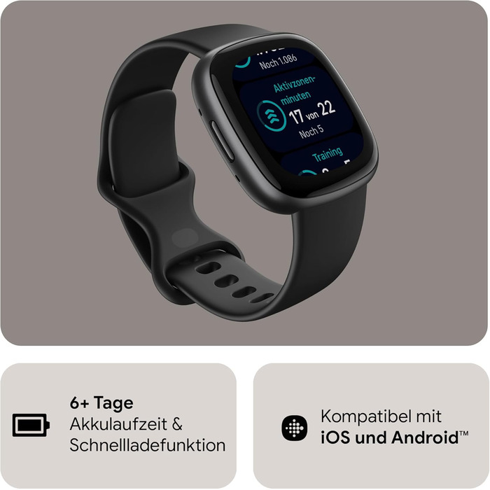 Розумний годинник для жінок/чоловіків Фітнес-трекер з інтегрованим GPS та функцією телефону, 6 днів роботи від батареї, понад 40 режимів тренувань Фітнес-годинник, сумісний з Android/iOS, чорний/графітовий алюміній, 4