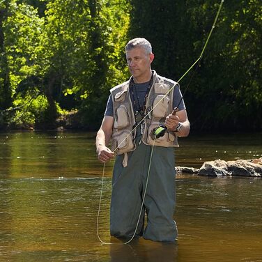 Штани для риболовлі, вейдерси, штани для ставка з нейлону 70D, композитного ПВХ, з нековзними гумовими чобітьми, водонепроникні штани, підходять для будівельних майданчиків, риболовлі, ферм, садів, розмір L 42/43, зелені